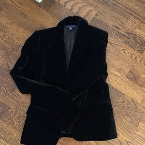 Ralph Lauren Black Velvet Blazer Kids